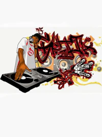 a dj playing music on a dj deck